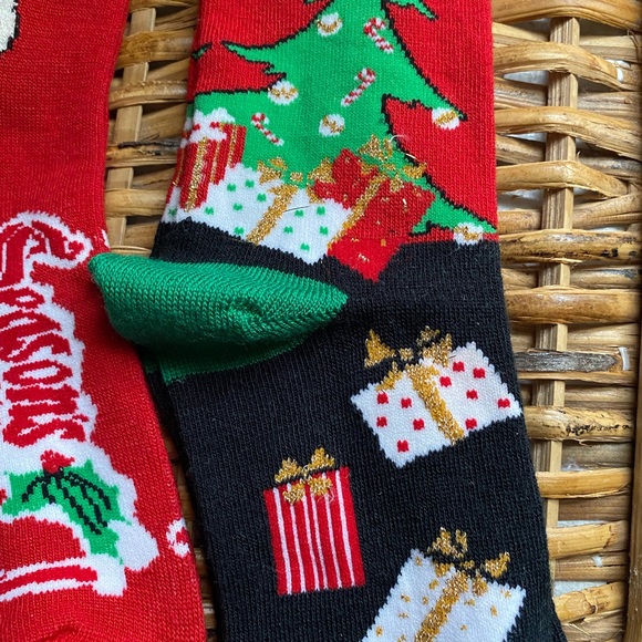 NWT Vintage Caldor Christmas socks 2 pairs - Picture 4 of 6